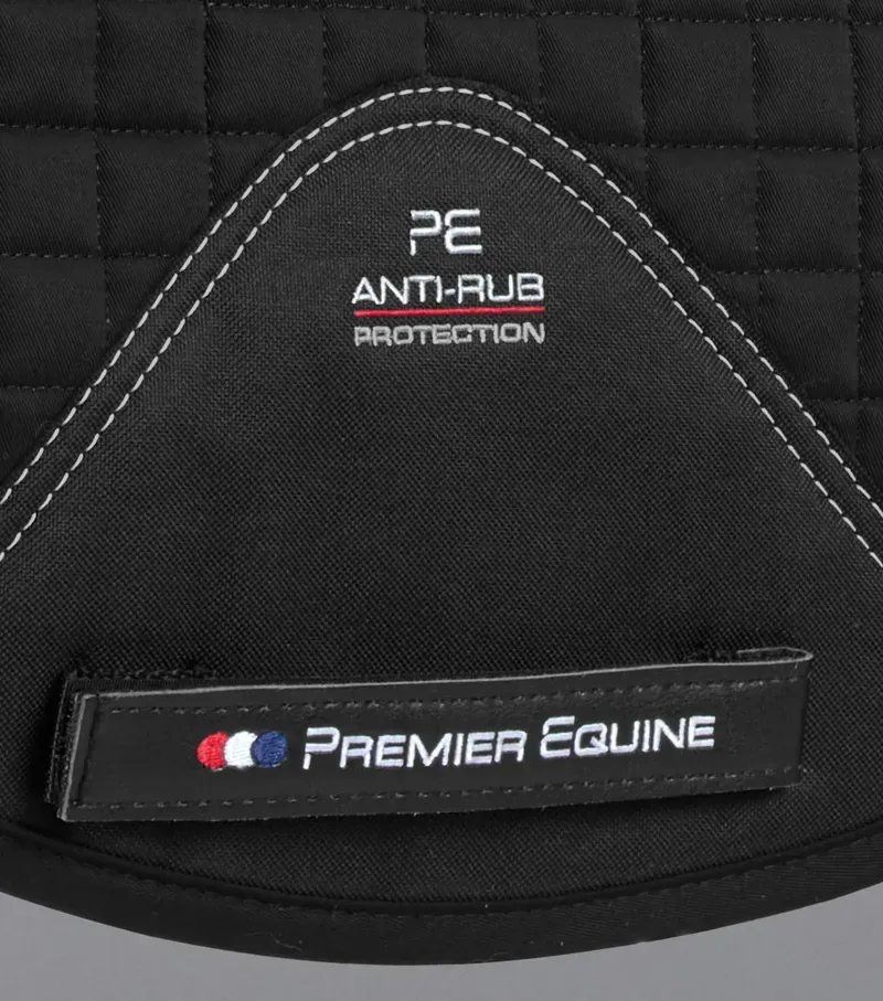 Premier Equine Merino Wool GP/Jump Numnah - Black/Natural Wool-4