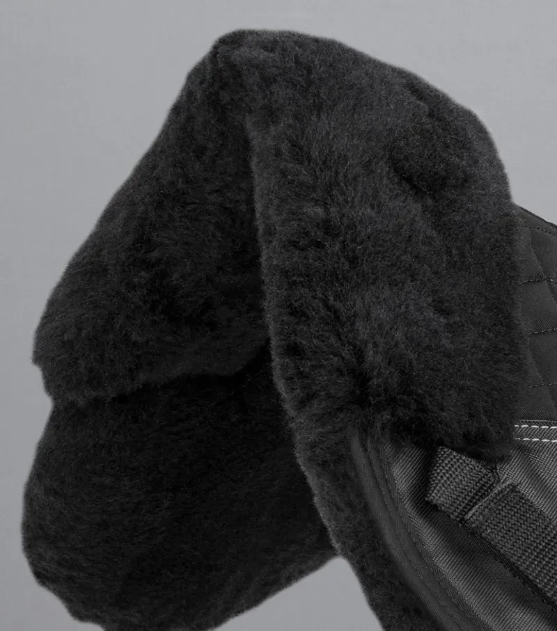 Premier Equine Merino Wool Half Pad - Black/Black Wool-2