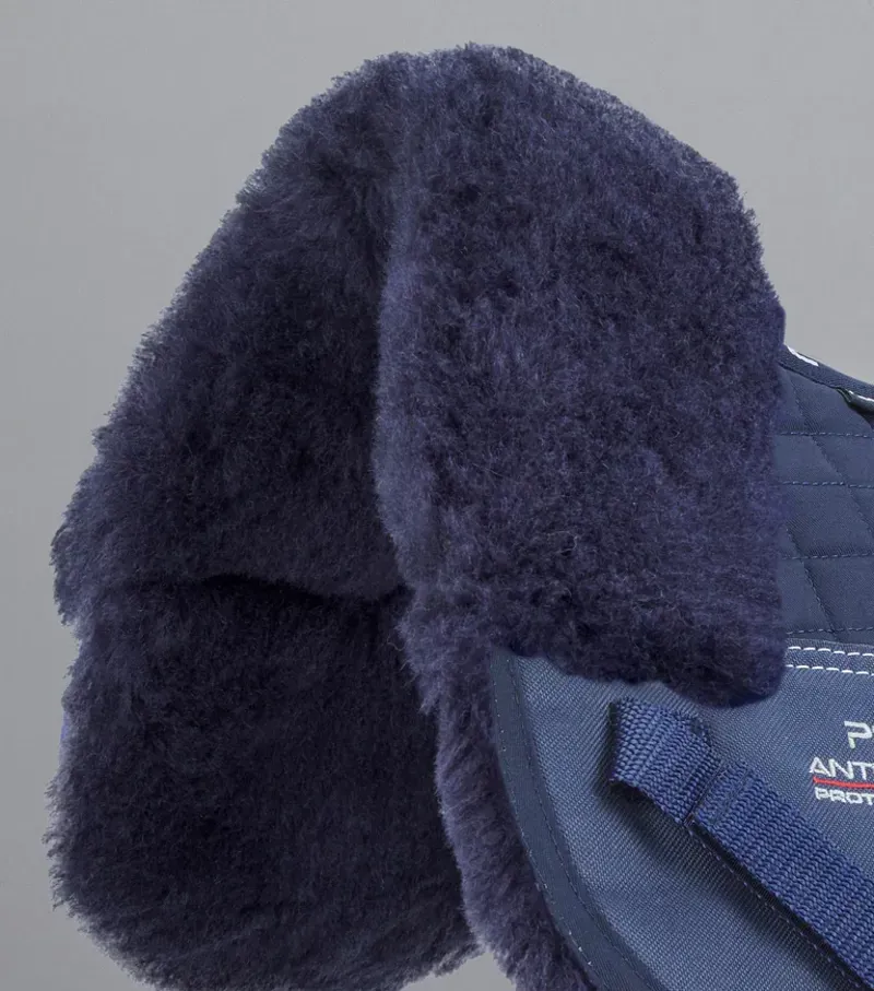 Premier Equine Merino Wool Half Pad - Navy/Navy Wool-2