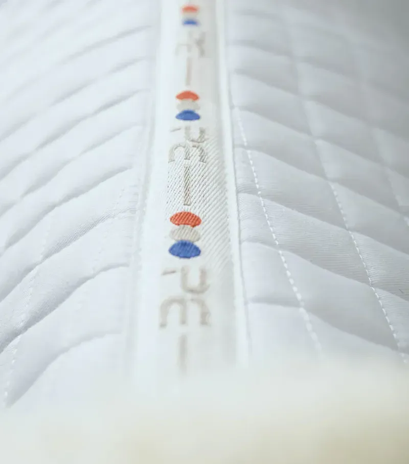 Premier Equine Merino Wool Half Pad - White/Natural Wool-5