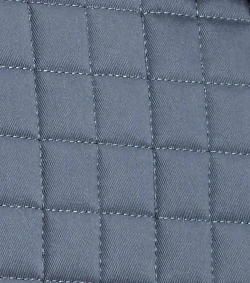 Premier Equine Merino Wool GP/Jump Numnah - Grey/Black Wool-3