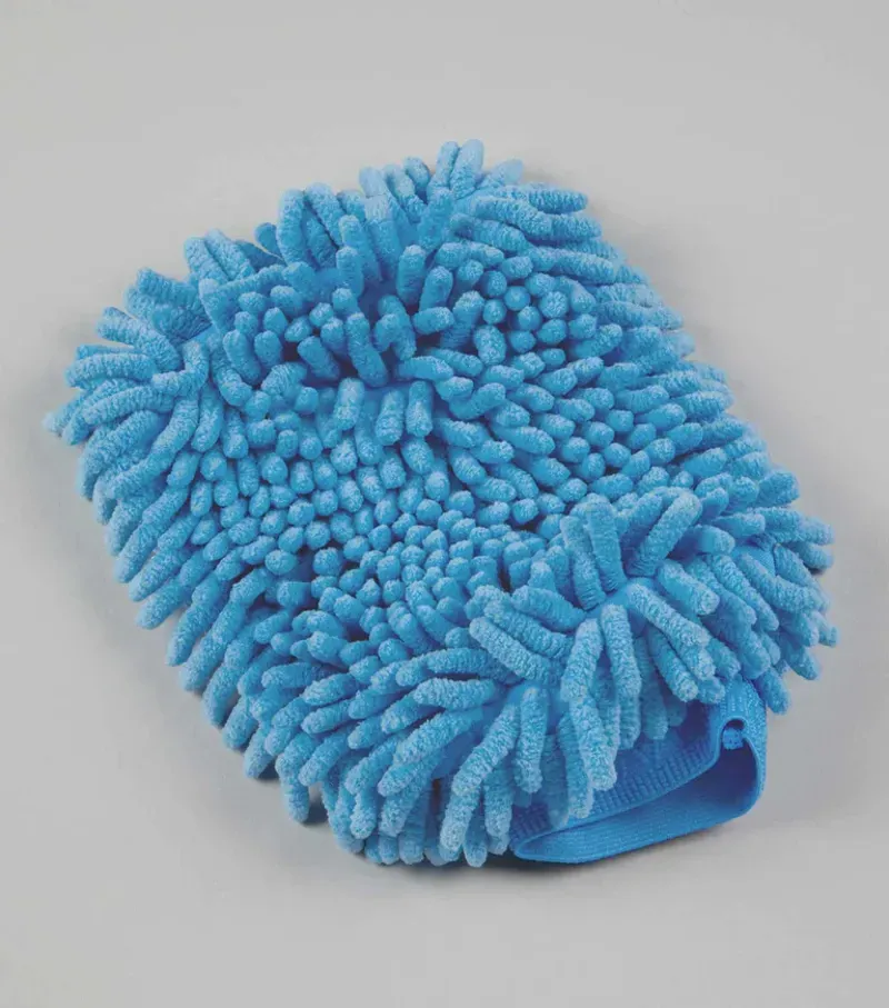 Premier Equine Microfibre Grooming Mitt - Peacock Blue