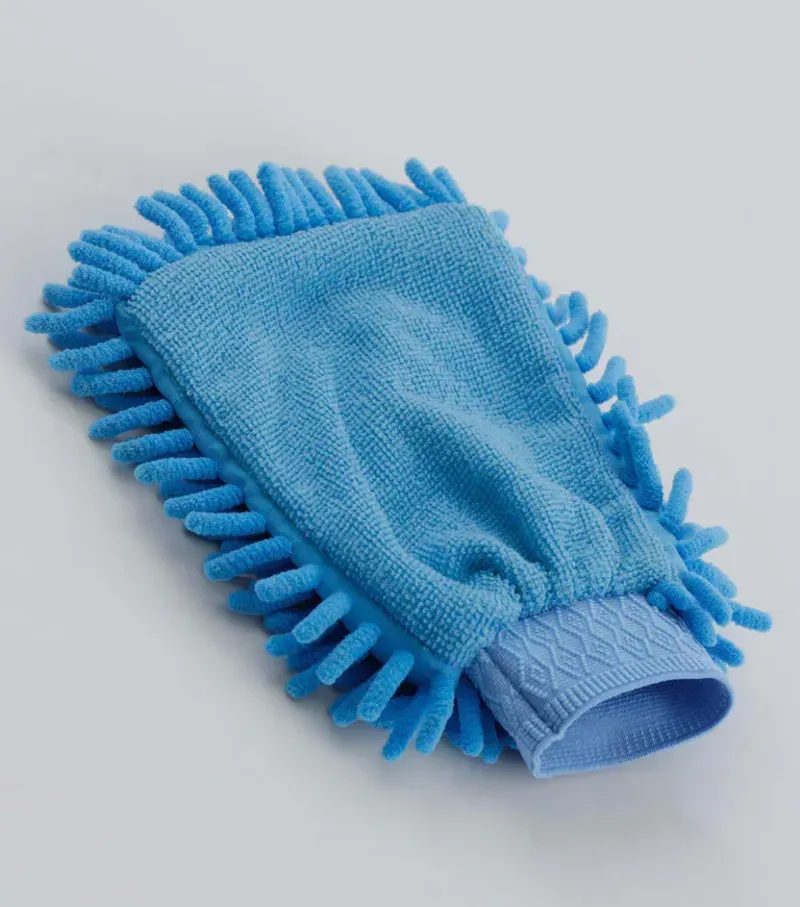 Premier Equine Microfibre Grooming Mitt - Peacock Blue-2