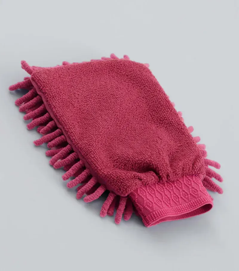 Premier Equine Microfibre Grooming Mitt - Fuchsia-1