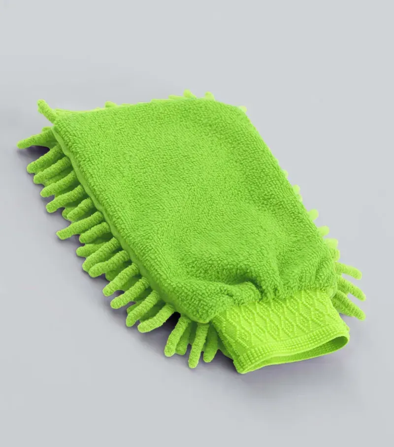 Premier Equine Microfibre Grooming Mitt - Zest-1