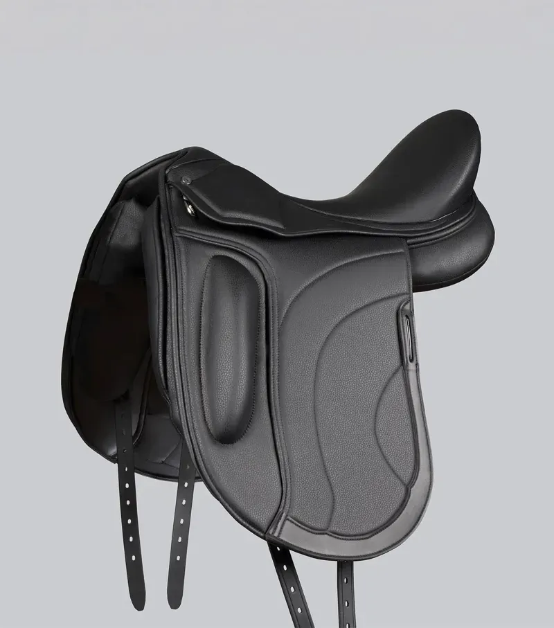 Premier Equine Montpellier Synthetic Dressage Saddle - Black
