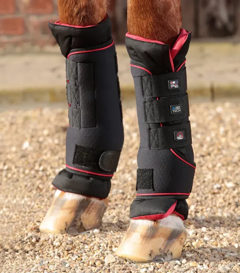Premier Equine Nano-Tec Infrared Boot Wraps Inc Liners - Black