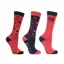 Hy Equestrian Dynamizs Ecliptic Socks - Pack of 3 - Red/Navy
