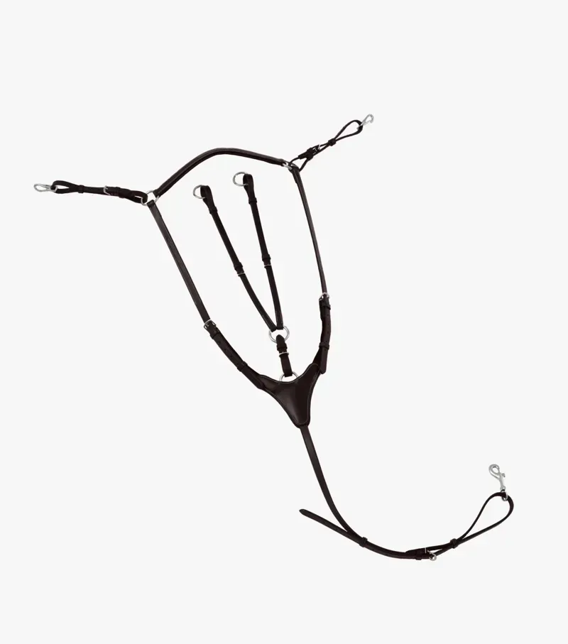 Premier Equine Norbello Hunter Breastplate - Brown-4