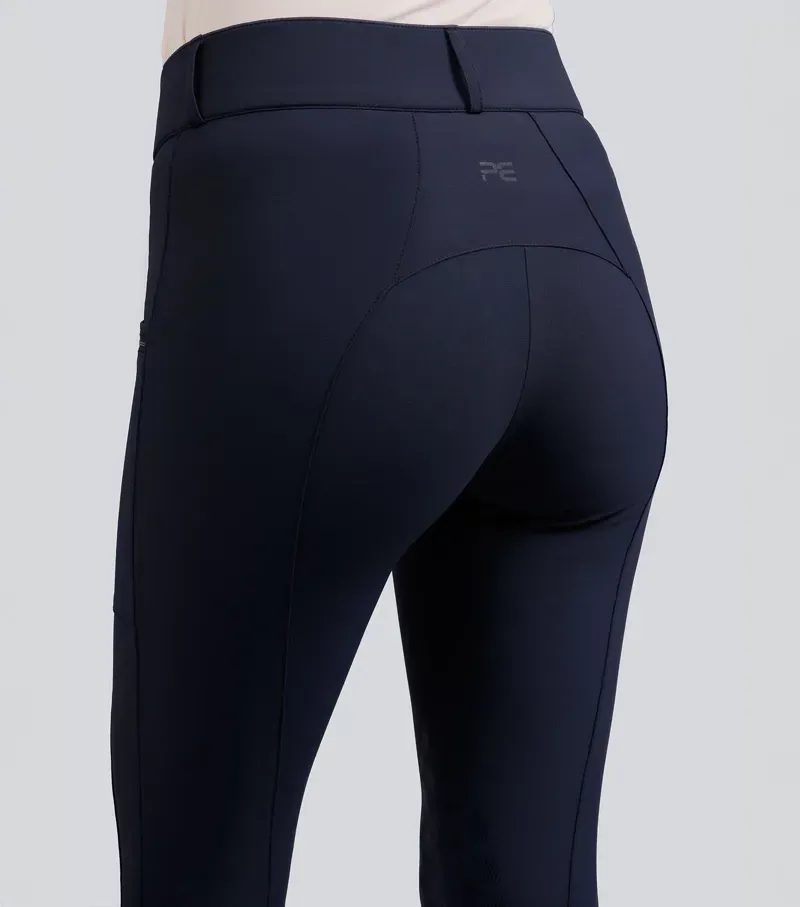 Premier Womens Equine OfenaGel Knee Riding Breeches - Navy-1