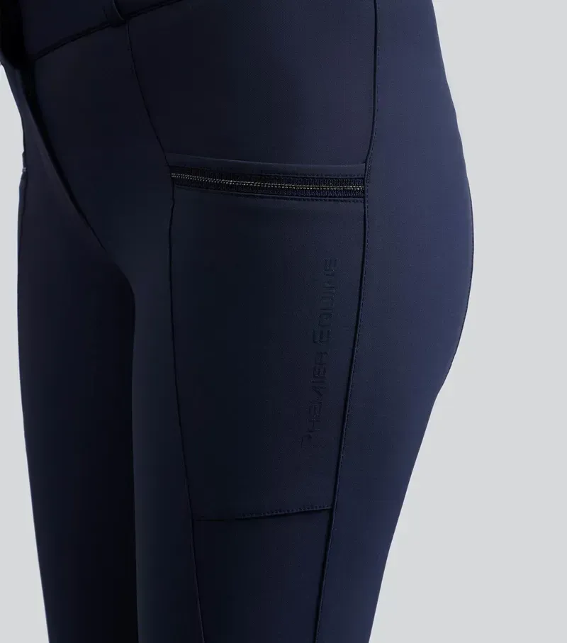 Premier Womens Equine OfenaGel Knee Riding Breeches - Navy-2