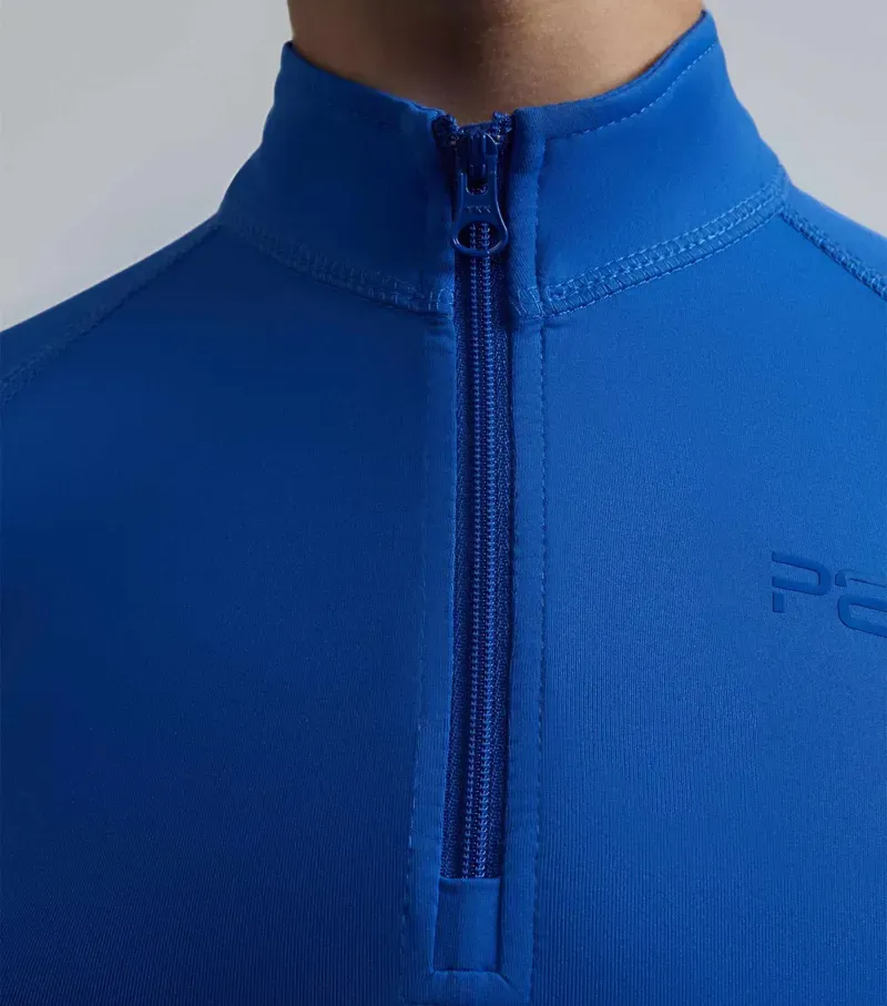 Premier Equine Junior Ombretta Technical Riding Top - Royal Blue-2