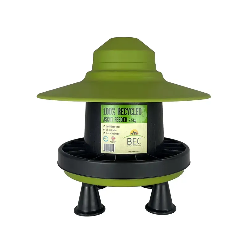 BEC Ascot Recycled Feeder Outdoor 3kg - Black/Green