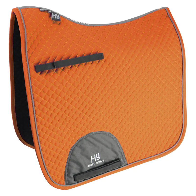 Hy Sport Active Dressage Saddle Pad - Terracotta Orange