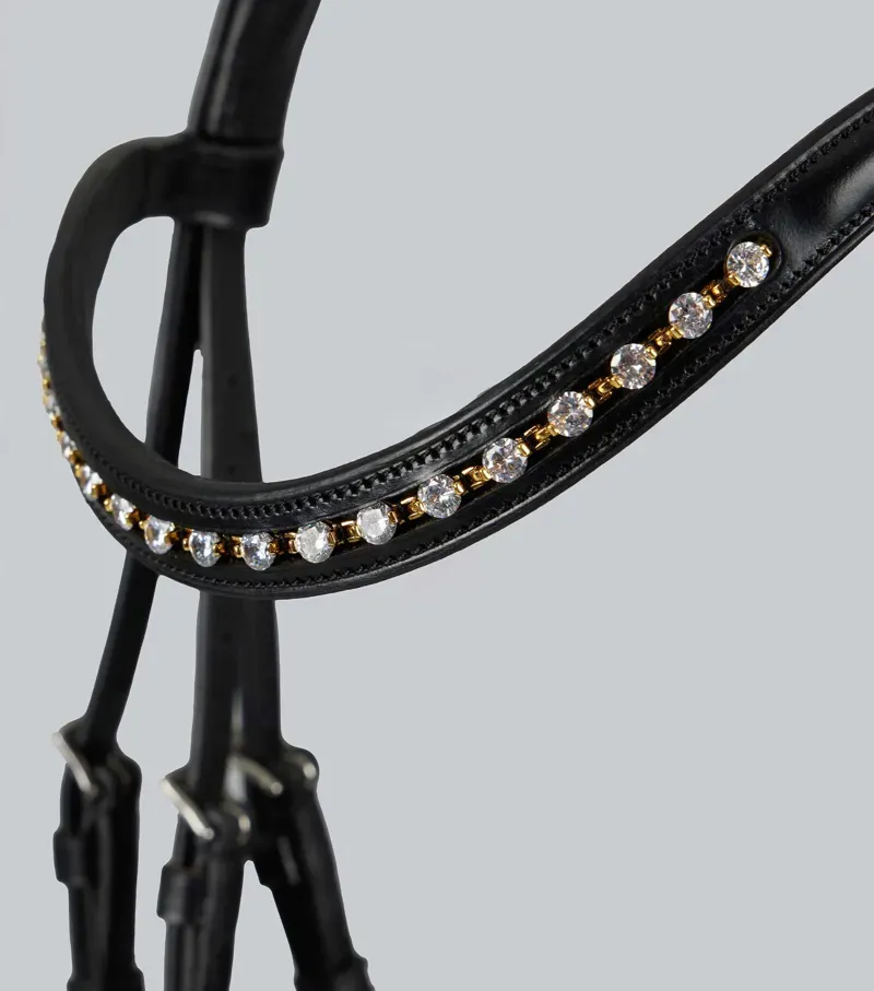 Premier Equine Palazzo Anatomical Bridle - Black-2