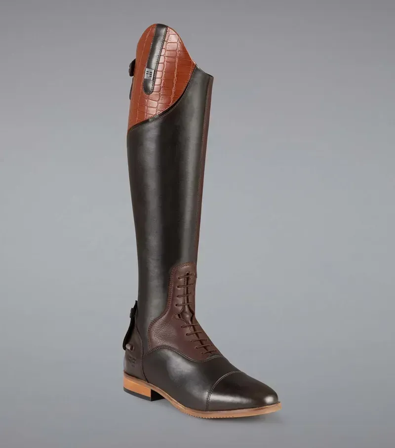  Premier Equine Ladies Passaggio Leather Field Tall Riding Boot - Brown