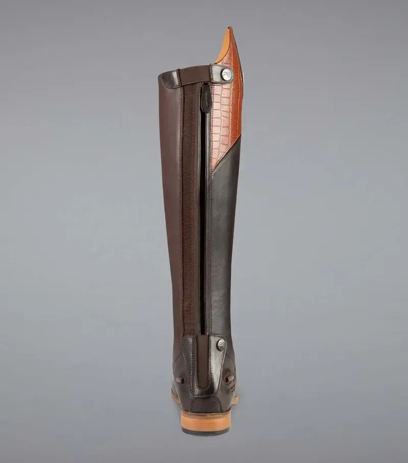  Premier Equine Ladies Passaggio Leather Field Tall Riding Boot - Brown-1