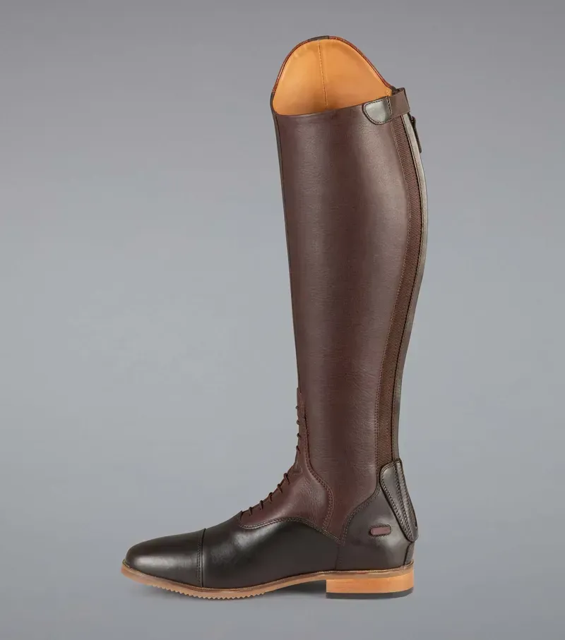  Premier Equine Ladies Passaggio Leather Field Tall Riding Boot - Brown-2
