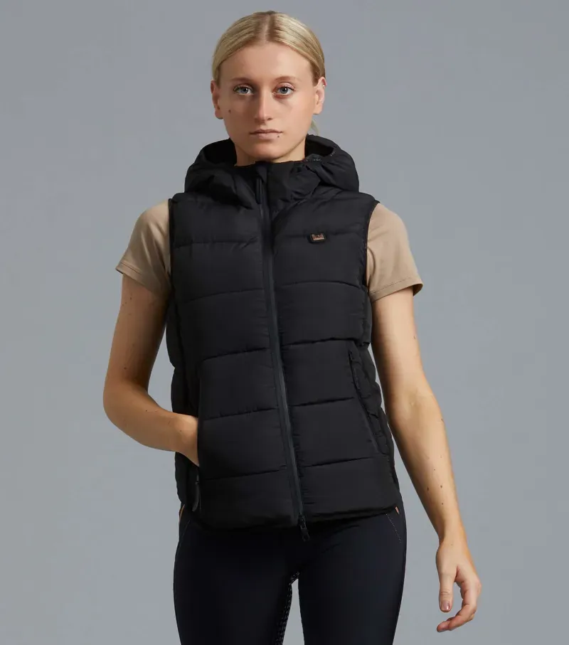 Premier Equine Pavoni Ladies Quilted Gilet - Black