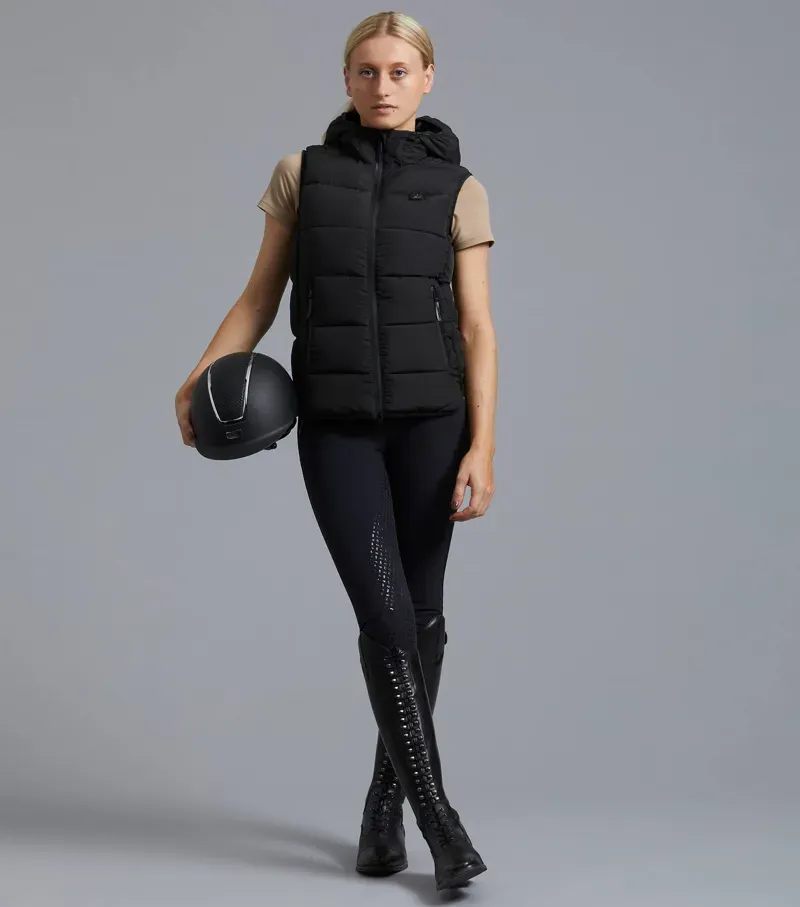 Premier Equine Pavoni Ladies Quilted Gilet - Black-1