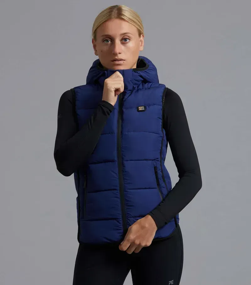 Premier Equine Ladies Pavoni Quilted Gilet - Imperial Navy
