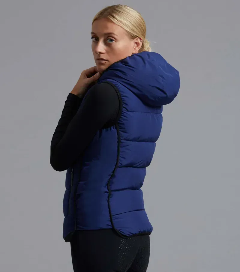 Premier Equine Ladies Pavoni Quilted Gilet - Imperial Navy-2