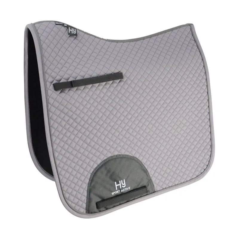 Hy Sport Active Dressage Saddle Pad - Pencil Point Grey