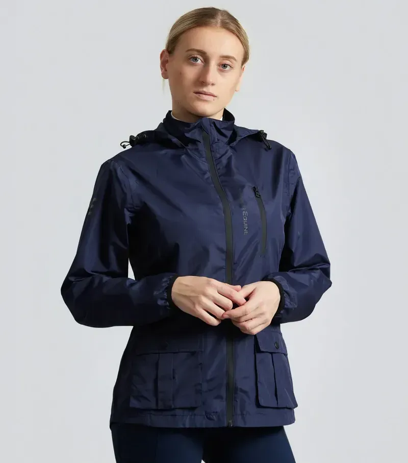 Premier Equine Womens Petra Duo Waterproof Jacket - Navy