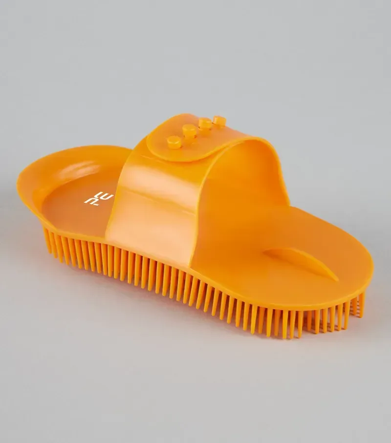 Premier Equine Plastic Curry Comb - Amber