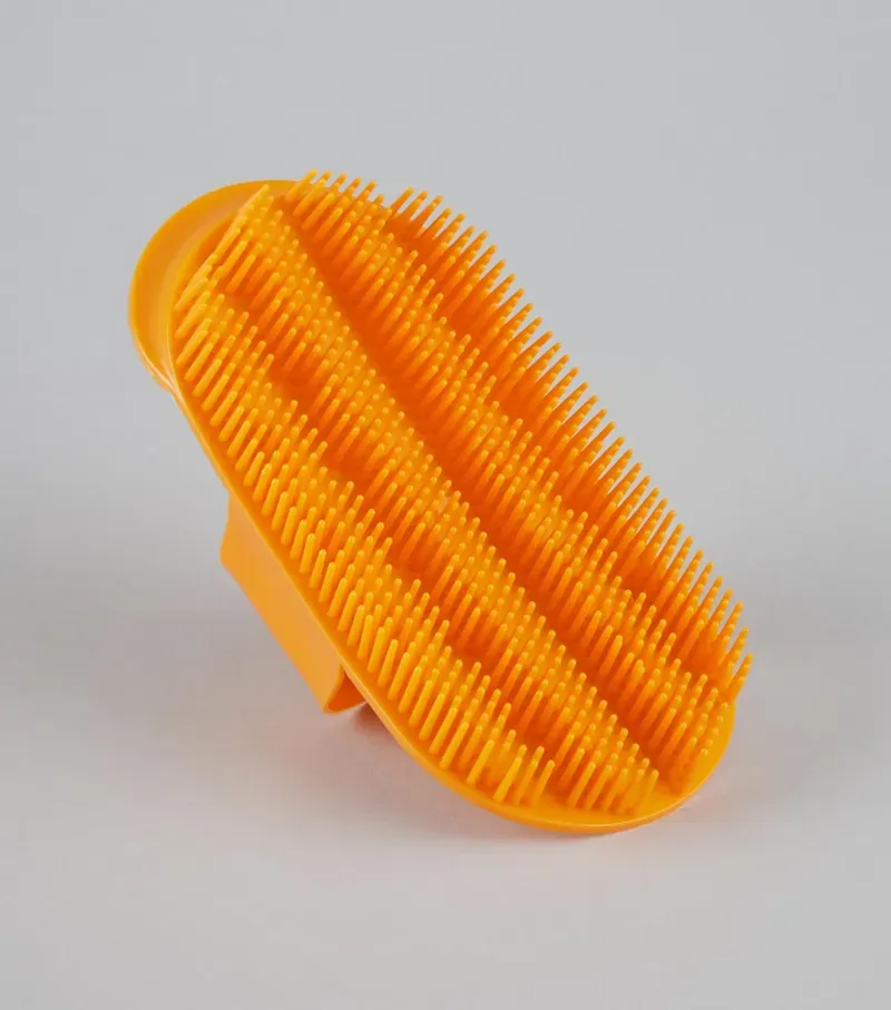 Premier Equine Plastic Curry Comb - Amber-1