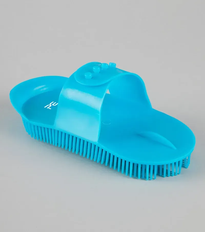 Premier Equine Plastic Curry Comb - Peacock Blue