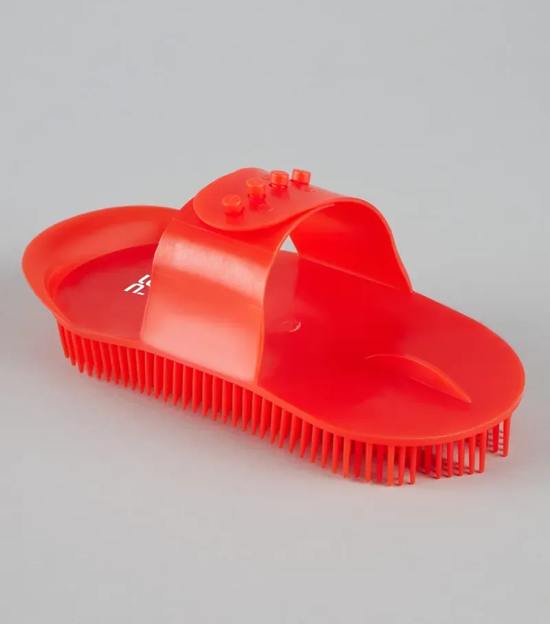 Premier Equine Plastic Curry Comb - Red