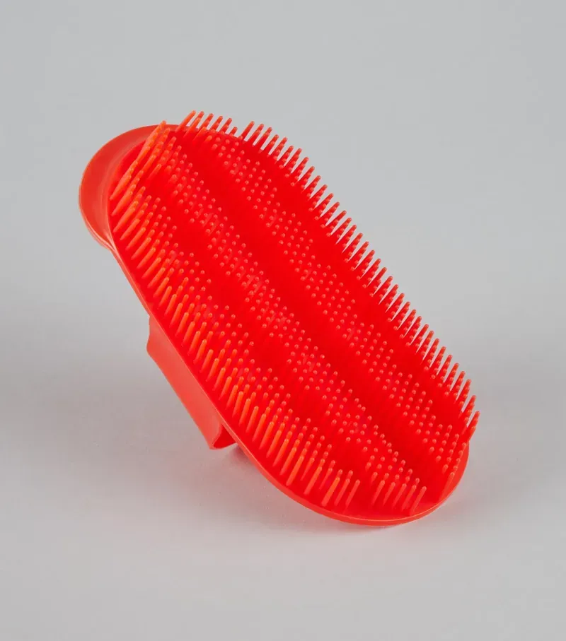 Premier Equine Plastic Curry Comb - Red-1