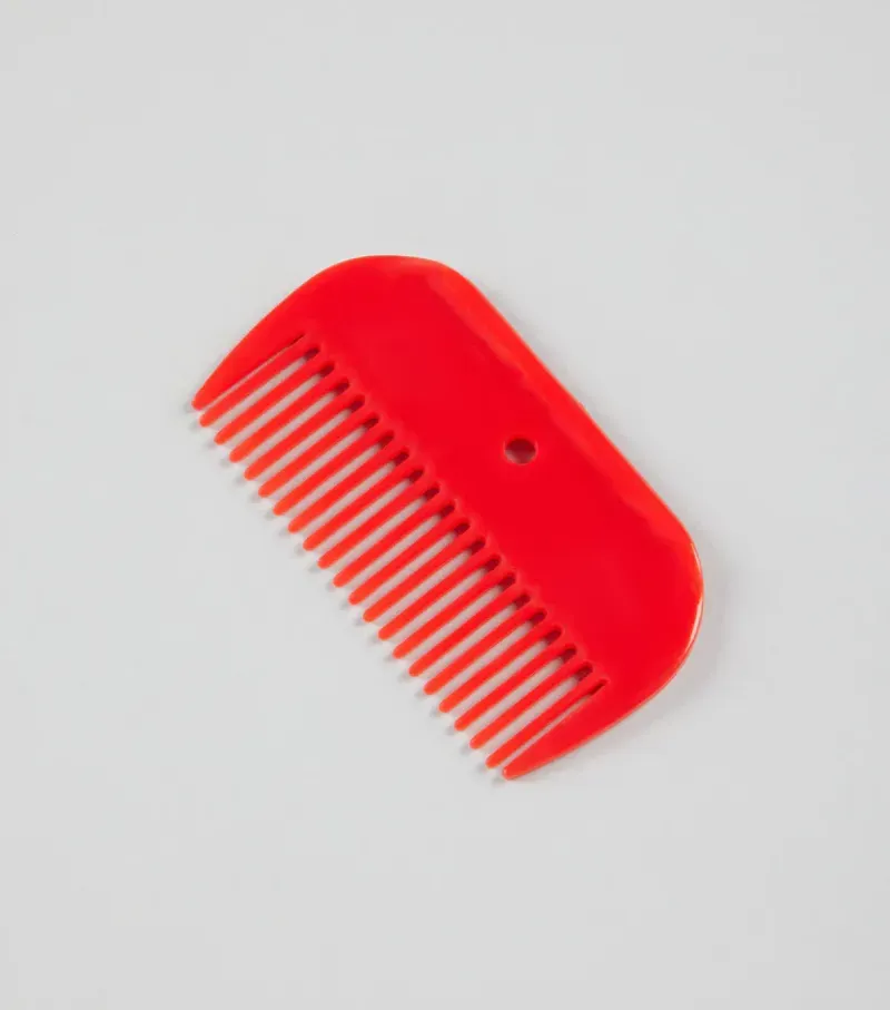 Premier Equine Plastic Mane Comb - Red