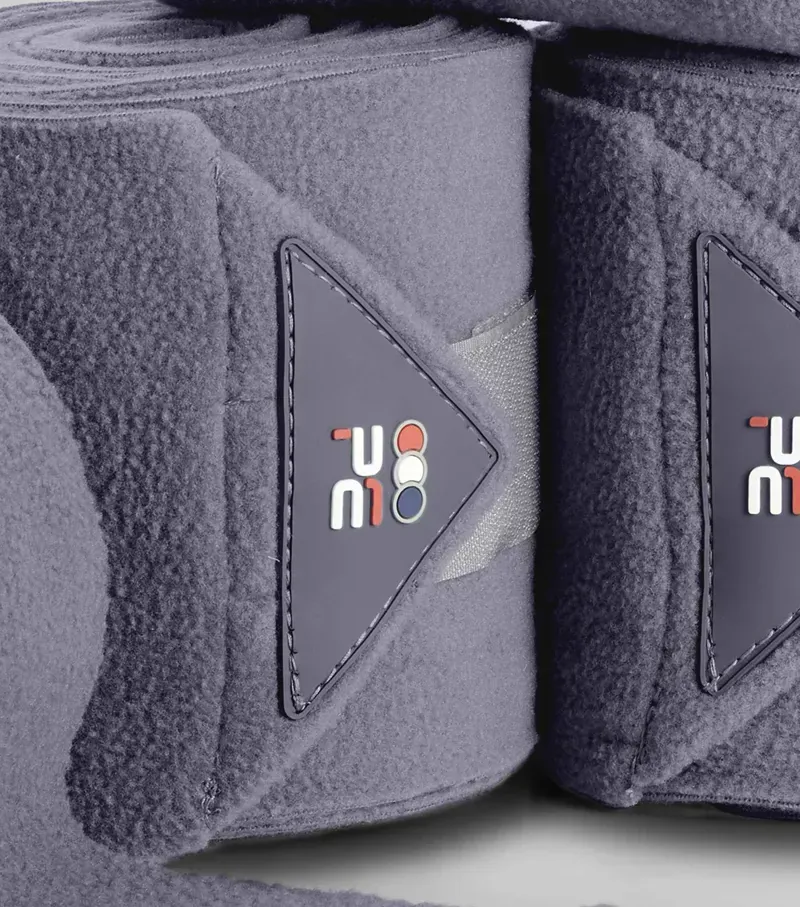 Premier Equine Horse Polo Fleece Bandages - Grey-2