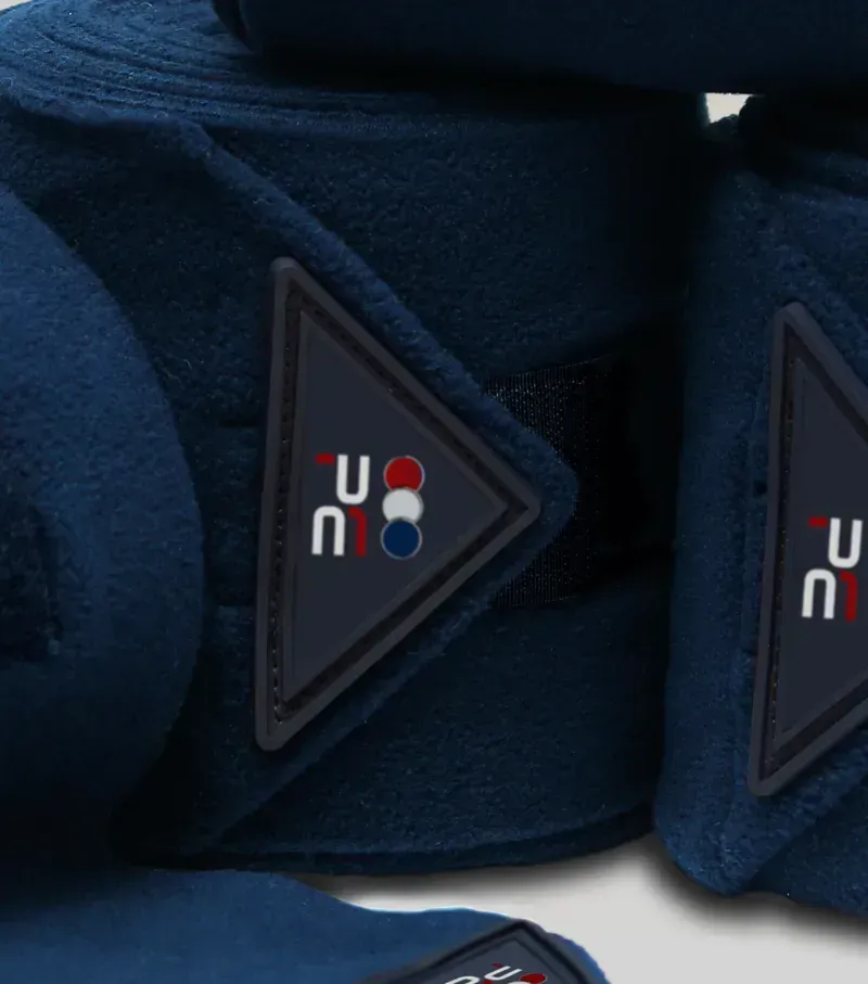 Premier Equine Horse Polo Fleece Bandages - Navy-2