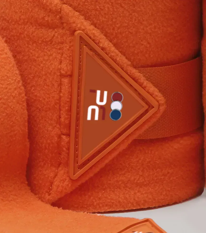 Premier Equine Horse Polo Fleece Bandages - Orange-2