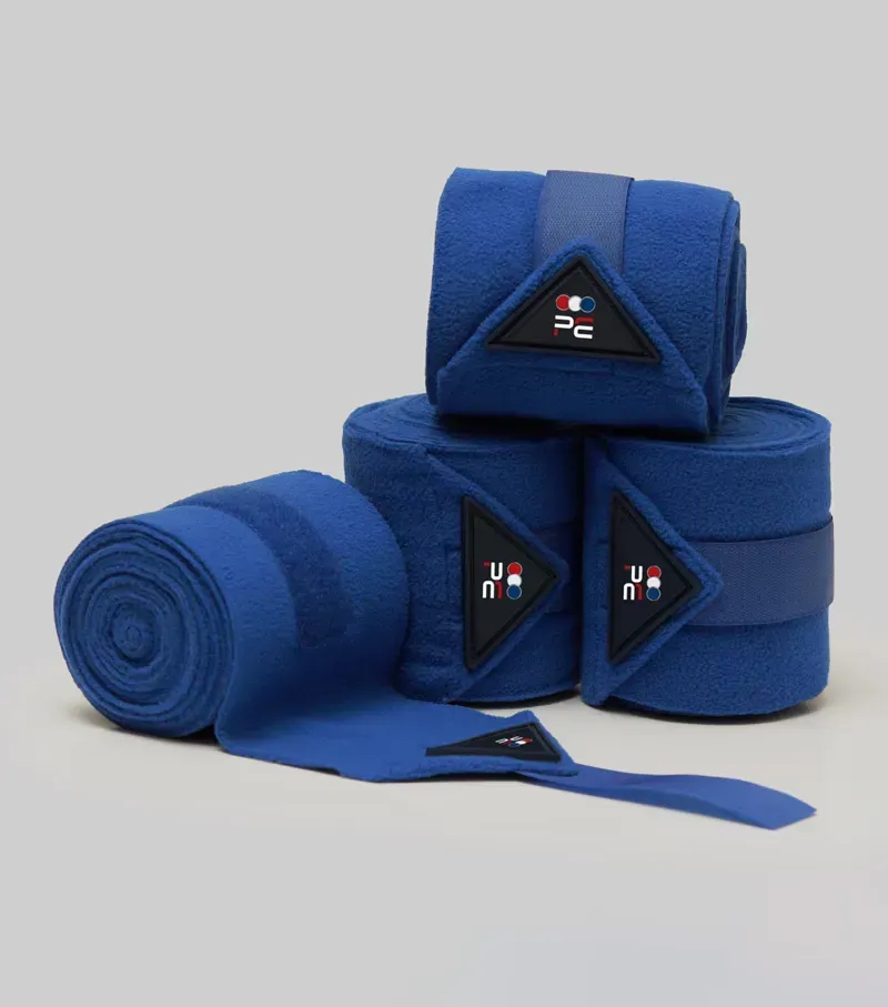Premier Equine Horse Polo Fleece Bandages - Royal Blue
