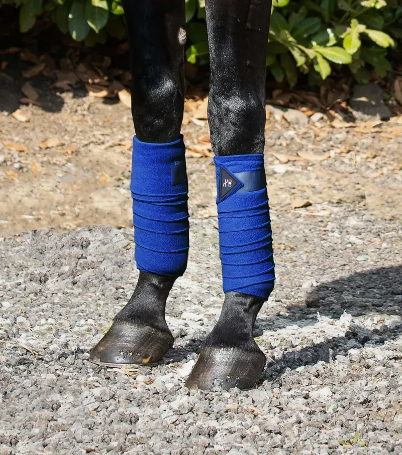 Premier Equine Horse Polo Fleece Bandages - Royal Blue-1
