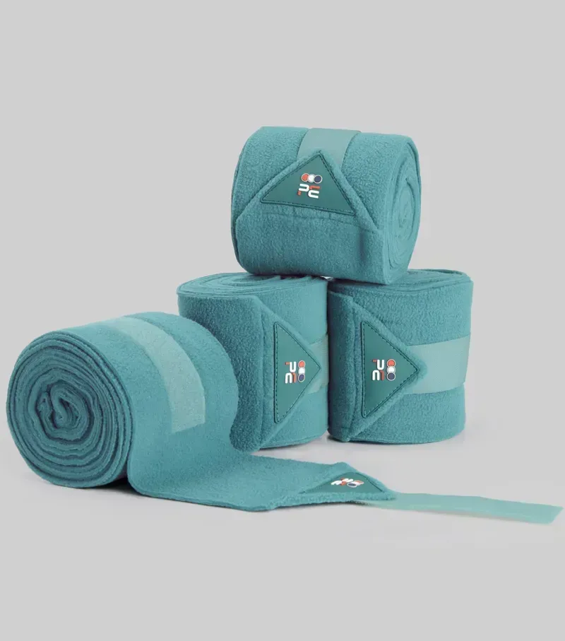 Premier Equine Horse Polo Fleece Bandages - Turquoise
