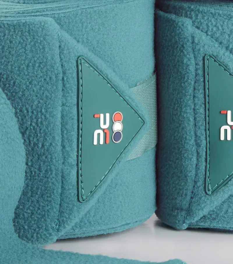 Premier Equine Horse Polo Fleece Bandages - Turquoise-2