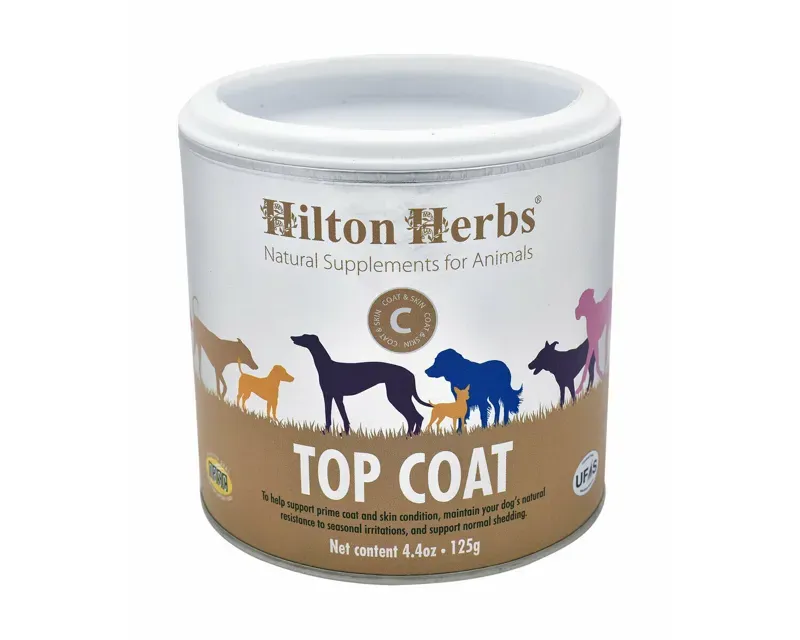 Hilton Herbs Canine Top Coat Supplement 125g Tub