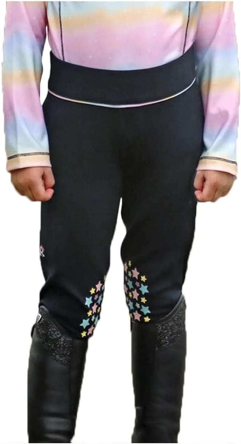 Dazzling Dream Riding Tights By Little Rider - Navy/Pastel