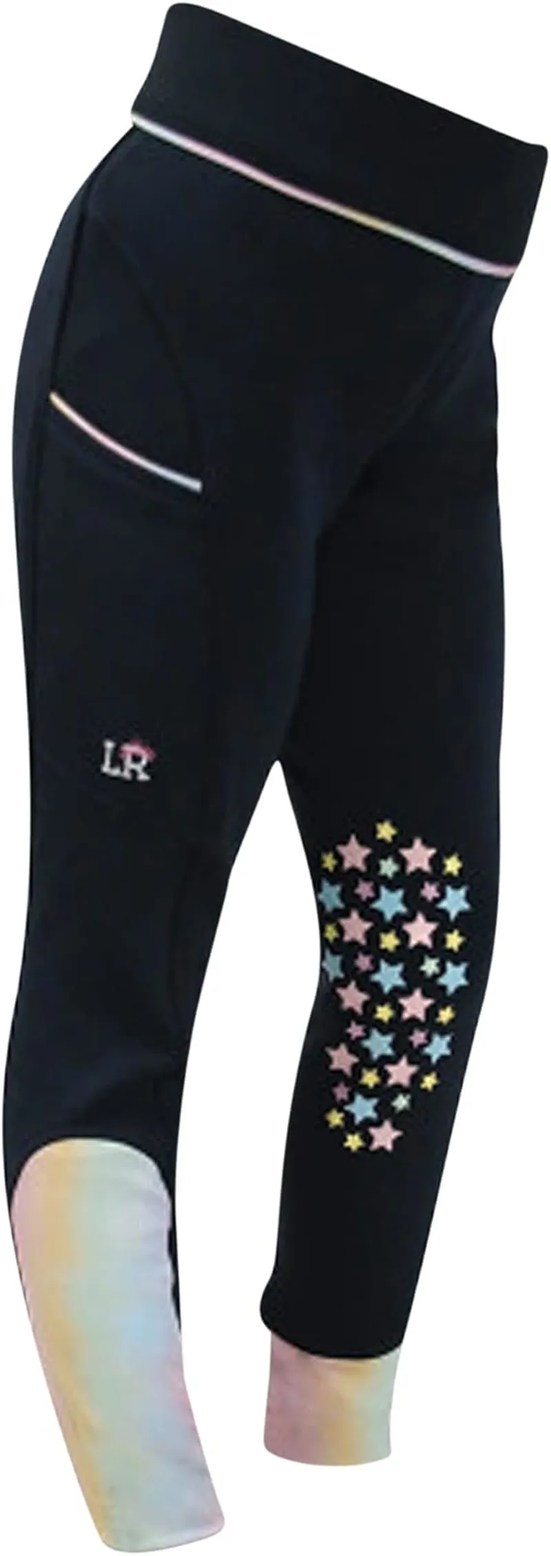 Dazzling Dream Riding Tights By Little Rider - Navy/Pastel-2