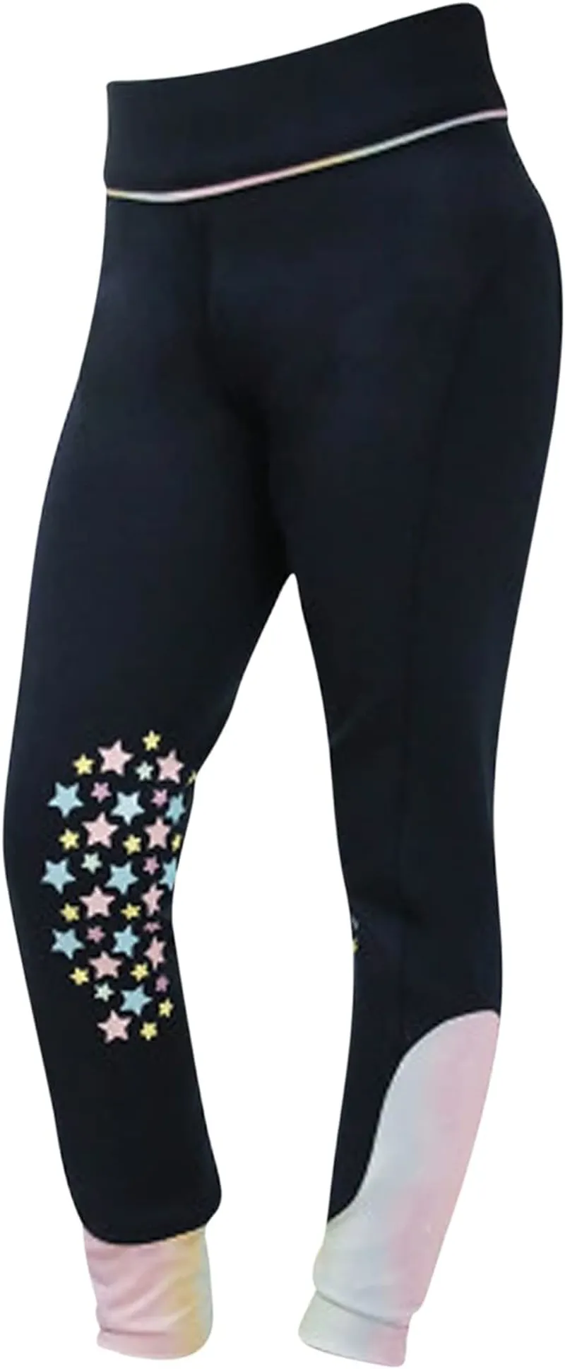 Dazzling Dream Riding Tights By Little Rider - Navy/Pastel-1