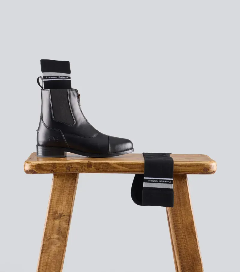 Premier Equine Riding Socks - Black-1
