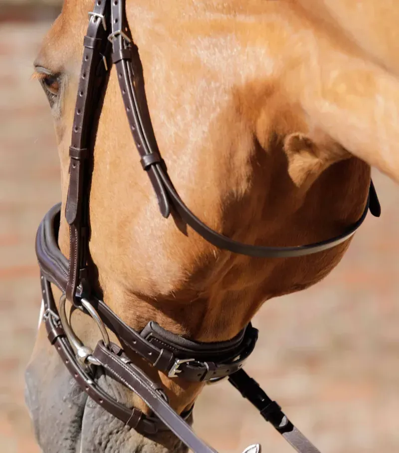 Premier Equine Throatlash - Brown-1
