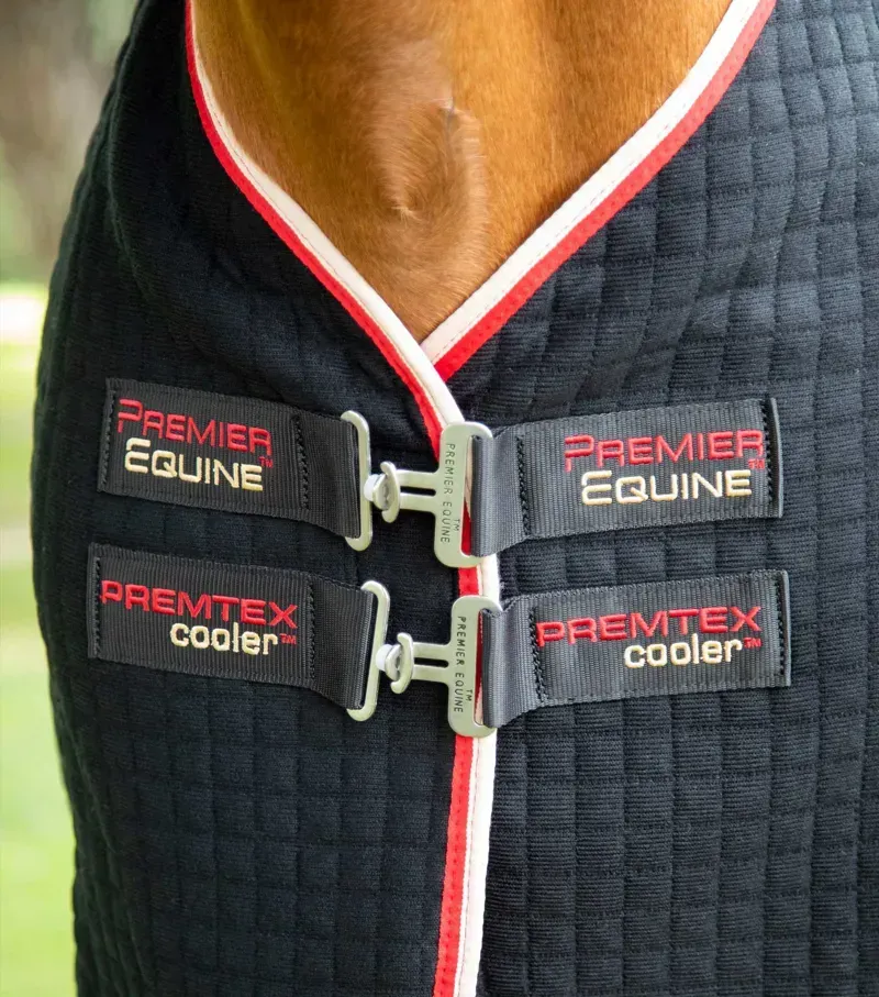 Premier Equine PremTex Horse Cooler Rug - Black-1