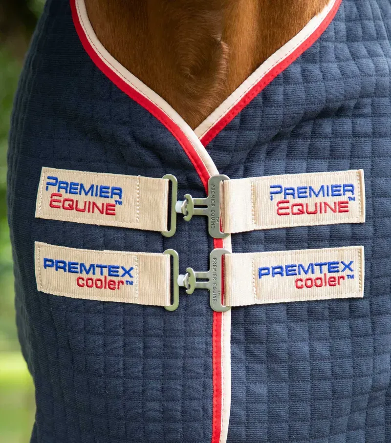 Premier Equine PremTex Horse Cooler Rug - Navy-2