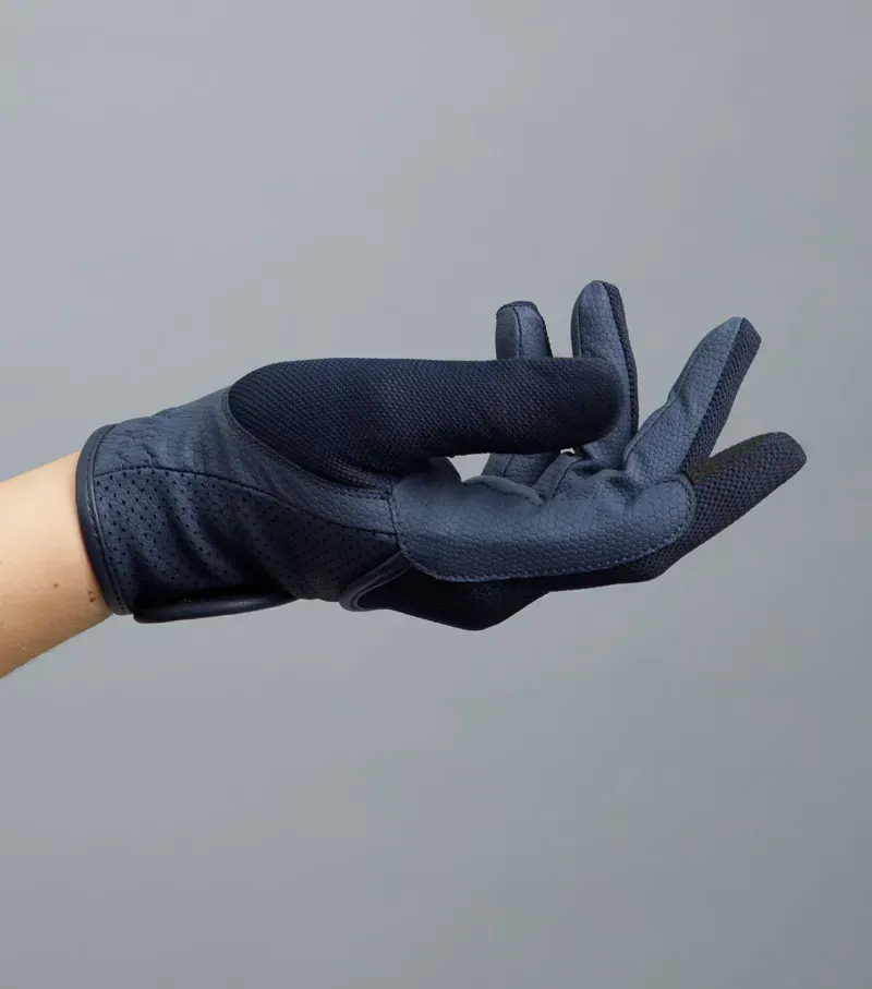 Premier Equine Presa Mesh Riding Gloves - Navy-3